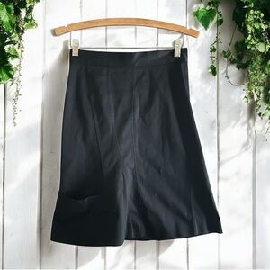 ❄️ 50% off winter Jil Sander Black light denim Jean slight stretch bell skirt M